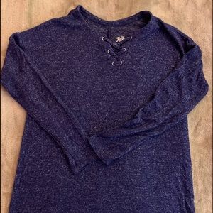 Justice blue long sleeve shirt